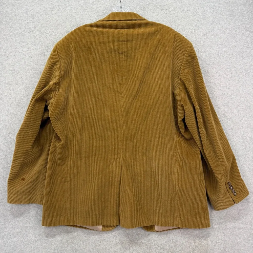 Dockers Corduroy Blazer Mens 48 Long‎ Tan 2-Button Sport Coat Jacket Vintage Y2K